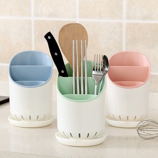 Household Kitchen Chopsticks Tube Draining Tableware Storage Box Storage Rack Holder Shovel Spoon Chopsticks Cage Barrel Plastic Chopsticks Basket