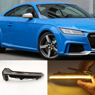 Applicable to Audi TT TTS TTRS R8 8s modified turn signal lamp rearview mirror running water turn signal lamp