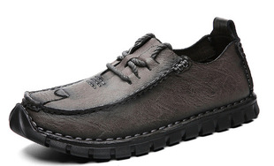 New Spring Octopus Peas Leather Shoes Korean Style Breathable Men's Casual Low-Top Leggings Men's Shoes Foreign Trade Driving Shoes