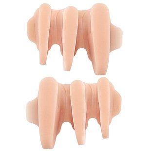 A- shaped three-hole toe splitter big foot bone fold toe separator soft anti-wear foot clamp can cut toe pad