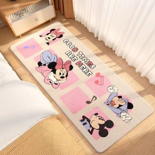 Imitation Cashmere Cartoon Bedroom Cute Bed Front Carpet Bay Window Carpet Household Long Bed End Living Room Carpet