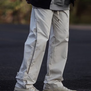Fashion fashion brand Japanese straight 2023 spring and autumn loose youth popular men's casual pants trendy wide leg overalls