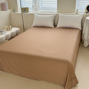 Class a Naked Sleep 60S Long-Staple Cotton Pure Cotton Bed Sheetss Single Piece Pure Color 1.5/ 1.8m Bed Sheetss Double Cotton Bed Sheetss