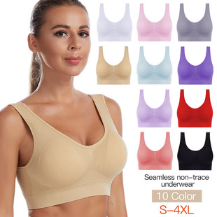 Sports Underwear Women's Shockproof Anti-sagging with Chest Pad Fitness Running Vest Comfortable Gather-up Anti-walking Bra