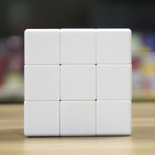 Factory Direct LOGO UV advertising zoom R large rounded keychain white embryo spring screw mini third-order cube