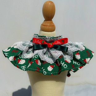 Pet Christmas Holiday Dress-up Scarf Decorative Supplies Dog Scarf Cat Slippery Towel Bib Bow Tie