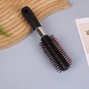 Black hairdressing cylinder comb curly hair big comb 2 yuan store supply daily necessities comb