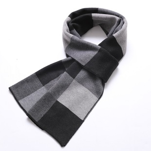 Men's Scarf Students Junior High School Students Men's Scarf Women's Imitation Wool Warm Neck Winter Youth Warm Thickened
