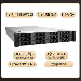 Ningchang R620 G50 серверная платформа искусственный AI-интеллект 2U стойка с двумя дорожками для хранения больших данных
