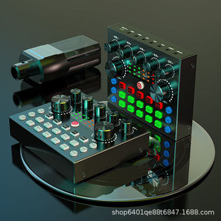Cross-border foreign trade V8S English sound card equipment live broadcast full set of mobile phone singing live computer recording professional set