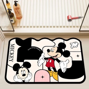 Cartoon floor mat diatom mud style floor mat bathroom absorbent floor mat entrance door mat bathroom floor mat