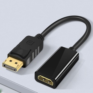 Large Dp to Hdtv Cable Male to Female Converter Small Shell Gold-Plated 4K 1080P Dp to Hdtv Transfer High Definition