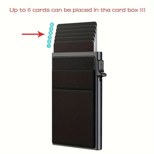 Cross-border hot-selling manufacturers in stock men's card case simple RFID wallet aluminum alloy card case side press screw reinforcement card