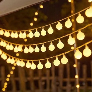 LED small colored lights string stall star lights camping atmosphere lights string Christmas outdoor courtyard festival decoration lights battery