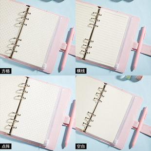 Macaron Journal Book милый блокнот с вкладными листами для студентов свежий съемный дневник с героями мультфильмов