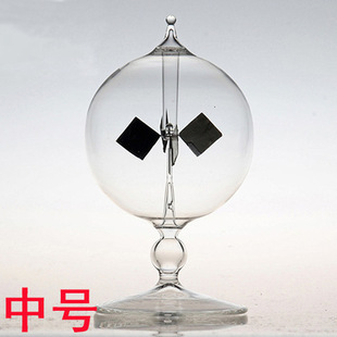 Crooks radiometer thermal radiation light pressure windmill solar energy physics science experiment holiday gift ornaments
