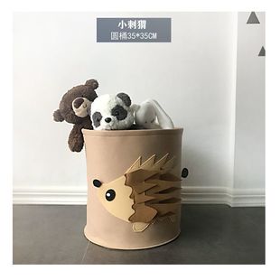 Ins high-value storage basket baby dirty clothes basket children's toy storage bucket storage bag washable wholesale