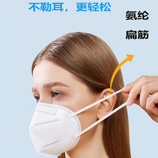 kn95 Folding Mask Disposable Non-woven Ear Hanging Mask Double Layer Meltblown Dustproof Folding Mask in stock Wholesale
