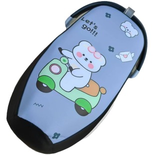 Motorcycle Cushion Cover Rainproof and Sunscreen Electric Battery Car Seat Cover Leather Four Seasons Universal Thickened Sunscreen Seat Cover