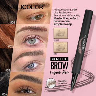 Amazon explosions multi-fork liquid eyebrow pencil wild eyebrow waterproof sweat-proof non-faint water eyebrow pencil foreign trade wholesale
