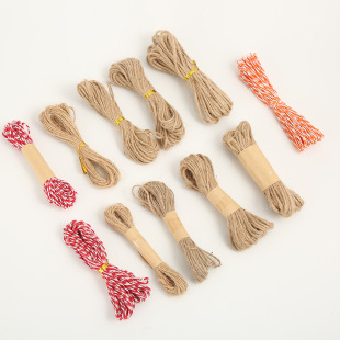 Handmade hemp rope cotton rope 5 m/10 m/20 m cross-border new decorative tag lanyard textile accessories clothing