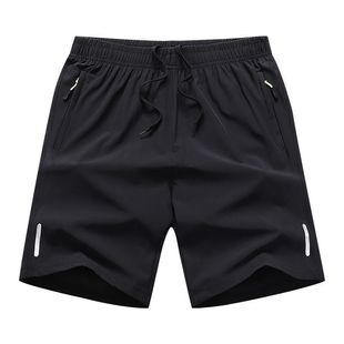 Ice Silk Pants Men's Shorts 2025 Summer New Straight Quick-drying Breathable Sports Casual Pants Beach Pants Trendy