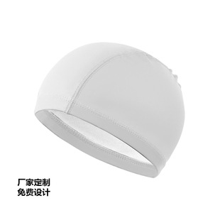 Adult PU cap waterproof swimming cap universal swimming cap cloth cap extra large non-tightening head Factory Direct wholesale printed logo