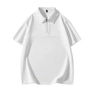Custom LOGO Summer New 7A Antibacterial Short-sleeved POLO Shirt Men's Zipper T-shirt Sunscreen Loose Top