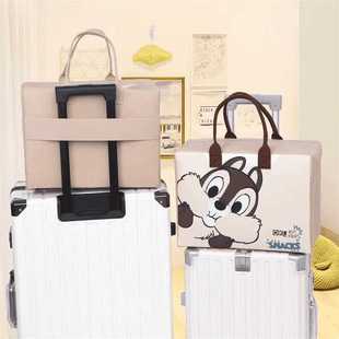 New High-value Felt Cartoon Travel Bag Large Capacity Going Out Necessary Storage Bag Luggage Bag Sleeve Trolley Case