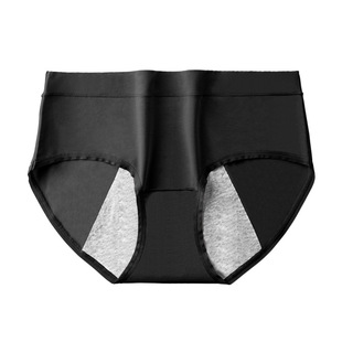 New product mid-waist breathable and comfortable cotton ladies underwear wholesale lengthened 3-layer leak-proof antibacterial menstrual physiological pants for women