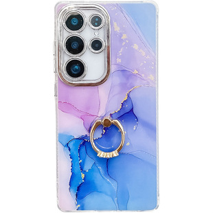 Samsung S23Ultra чехол для телефона с мраморным рисунком S24fe кронштейн кольца S25plus для A55 для девочек A16