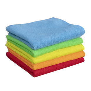 Thickened kitchen dish towel multifunctional microfiber absorbent oil scouring cloth household cleaning cloth wholesale