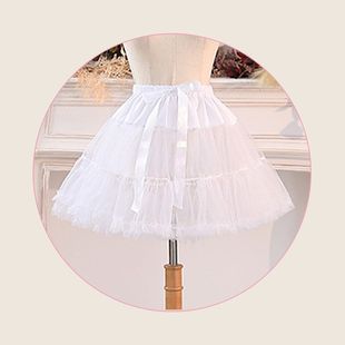 Children's skirt support daily Lolita cloud support 30cm boneless soft yarn violent fluffy short cotton candy pettiskirt