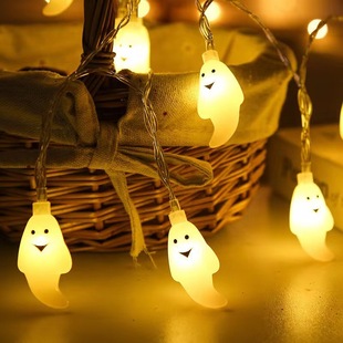 Colorful lights cross-border pumpkin lights string ghost festival party Halloween string lights layout scene bat decoration string lights
