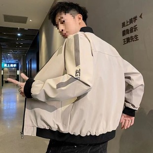 Men's Jacket Spring and Autumn Korean Casual Clothes Men's Fashionable Jacket Loose All-match Baseball Clothes