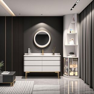 Corner Cabinet Corner Cabinet Bedroom Light Luxury Changhong Glass Storage Rack Living Room Sideboard Triangle Bucket Cabinet Corner Cabinet