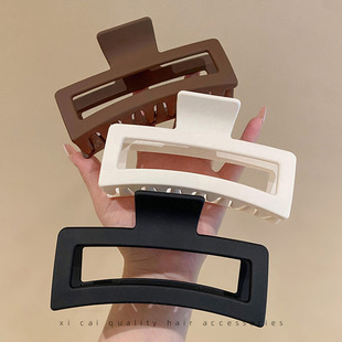 13cm Super Large Size Shark Clip Grab Clip Square Hair Grab Back Head Hair Clip Headwear Disc Hair Clip Women