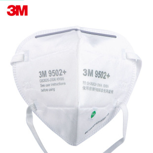 3M Mask 9501 +/9502 + Dust, Smog, Particulate Matter, KN95 Head and Ear Belt Mask