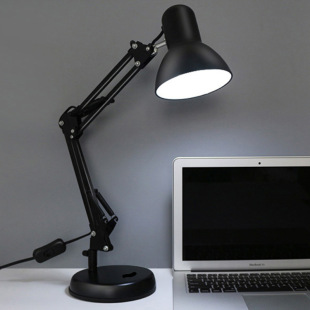 White clip-on table lamp factory produces adjustable height rotation angle reading table lamp bright and soft small table lamp