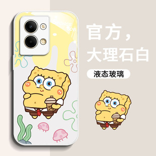 Applicable to opporeno10 mobile phone shell new reno9 cute cartoon reno7 all-inclusive pro + liquid glass shell
