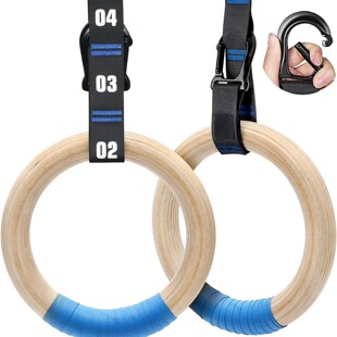 Factory Wholesale Gymnastics Training Equipment Birch Rings Fitness Rings Gymnastics Rings Sports Rings Birch Rings
