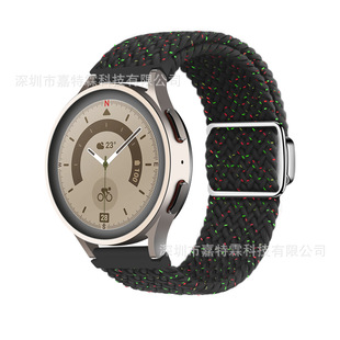 Для Galaxy watch6 5 Магнитная всасывающая Пряжка плетеные часы Reach Huawei GT3 22 20 мм нейлоновый ремешок