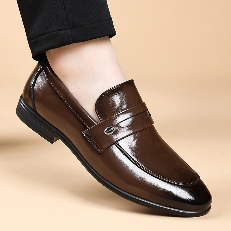 Spring and Autumn New Style Business Formal Wear Men's Casual Leather Shoes British Fashion Comfortable Versatile Breathable Loafers Men's Leather Shoes