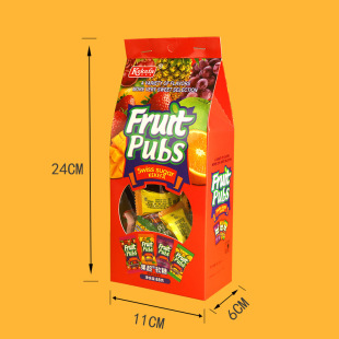 Yilifa fruit super soft candy paper boxed fruit candy knot wedding candy fruit Spring Festival gift box candy wholesale