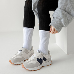 Solid color autumn children's socks cotton socks wholesale boys and women's socks mid-tube socks autumn and winter non-tie-in large children's cotton socks
