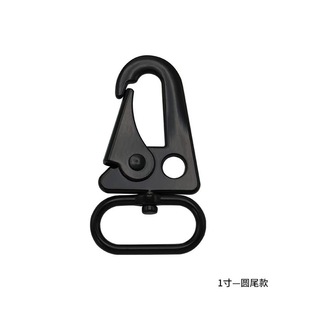 Alloy Hawk Buckle Knife Buckle Outdoor Tactical Keychain with Ring Rotating Dog Buckle Electroplated Hook Webbing Hook Buckle