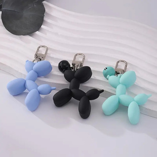 Ins Frosted Sense Bella Dog Bell Keychain Cute Cartoon Bag Mobile Phone Decoration Pendant Cross-border Hair