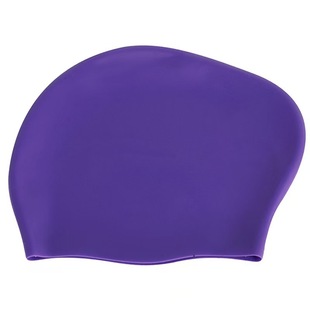 Wholesale big head circumference swimming pool cap women's long hair high elastic fashion plus size nose clip earplug cross-border swimming cap suit