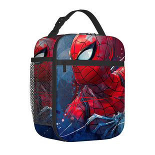 Wholesale Spider-Man Portable Lunch Bag Vertical Universe Primary and Secondary School Students Full Printed Meal Bag Ice Bag Picnic Ice Bag