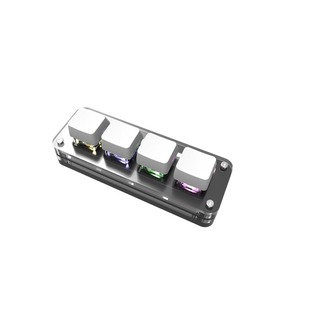 4 Key Custom Mechanical Keypad RGB Light Plug and Play Computer USB Keyboard Customized Hot Plug Game